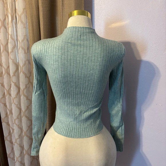 Blashe Ribbed Knit in Soft Blue - Picture 2 of 3